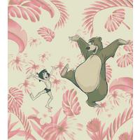 Fototapete Dance The Jungle - Blau/Lila, Trend, Textil (250/280cm)