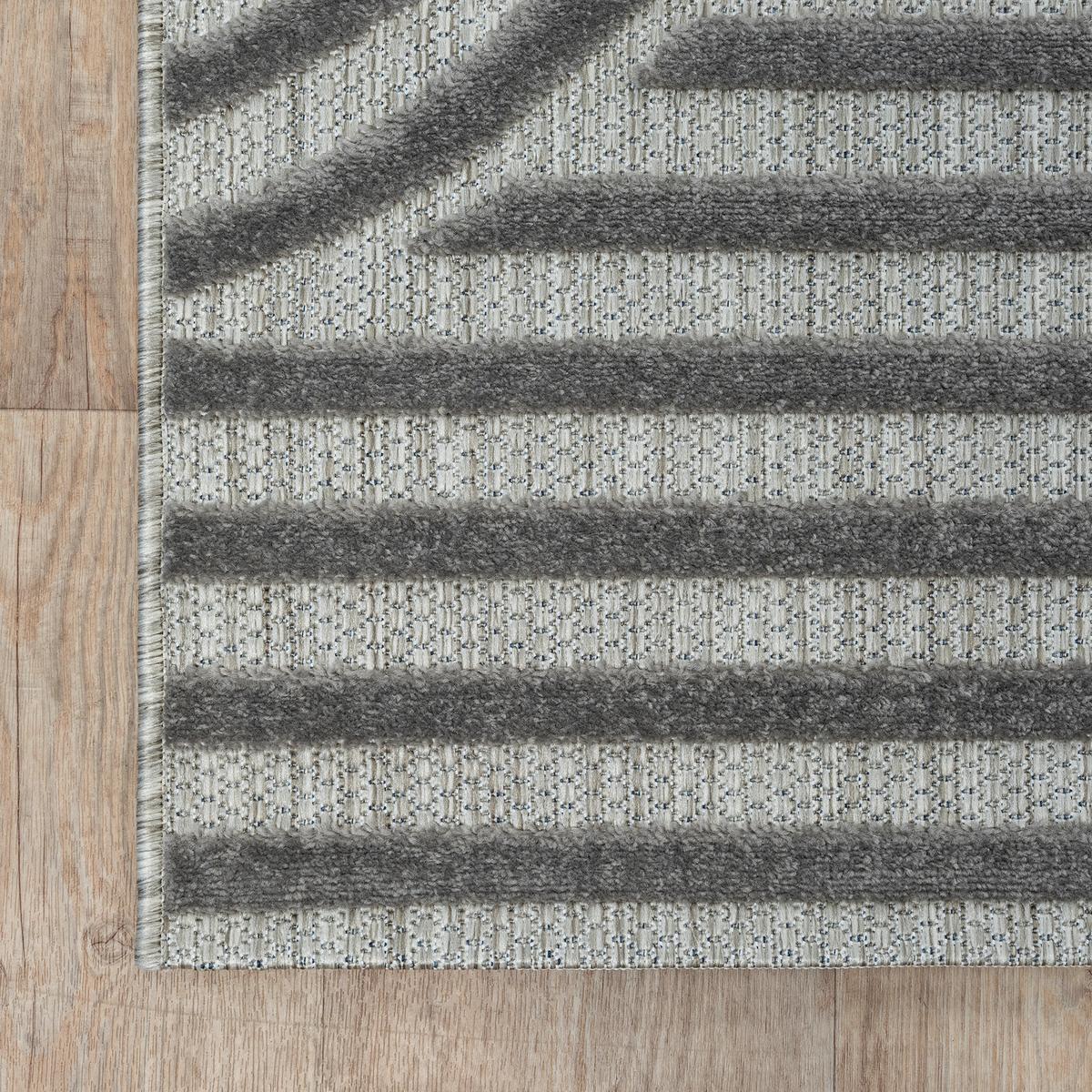 Outdoorteppich 9007_gray_140x200 - Grau, Basics, Textil (140/200cm)