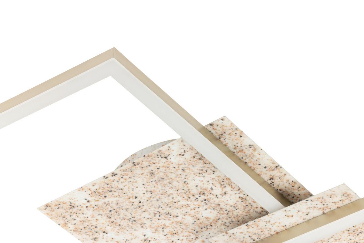 LED-Deckenleuchte, 4000k Cristiano - Champagner, Basics, Kunststoff/Metall (70/47/6,8cm)