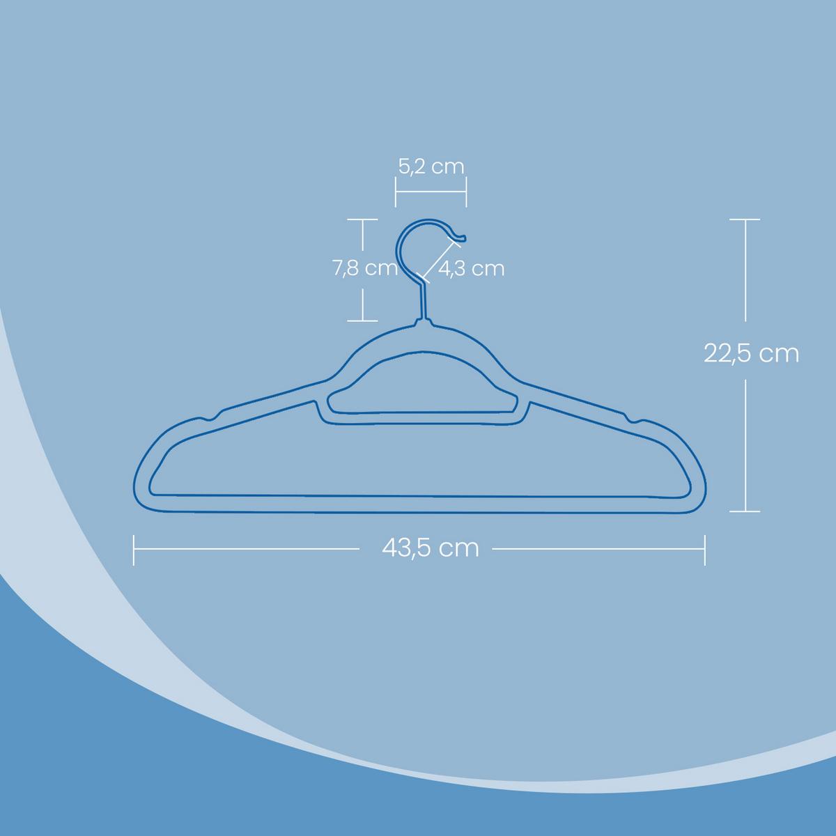 Kleiderbügel Schwarz B: 42,7 Cm - Schwarz, Basics, Kunststoff/Metall (42,7/22/0,6cm)