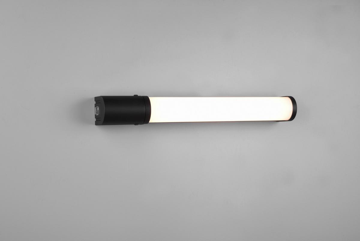 Badezimmer-Wandleuchte 284074232 Piera - Schwarz, Basics, Kunststoff (41,5/7/5,5cm) - Trio Leuchten