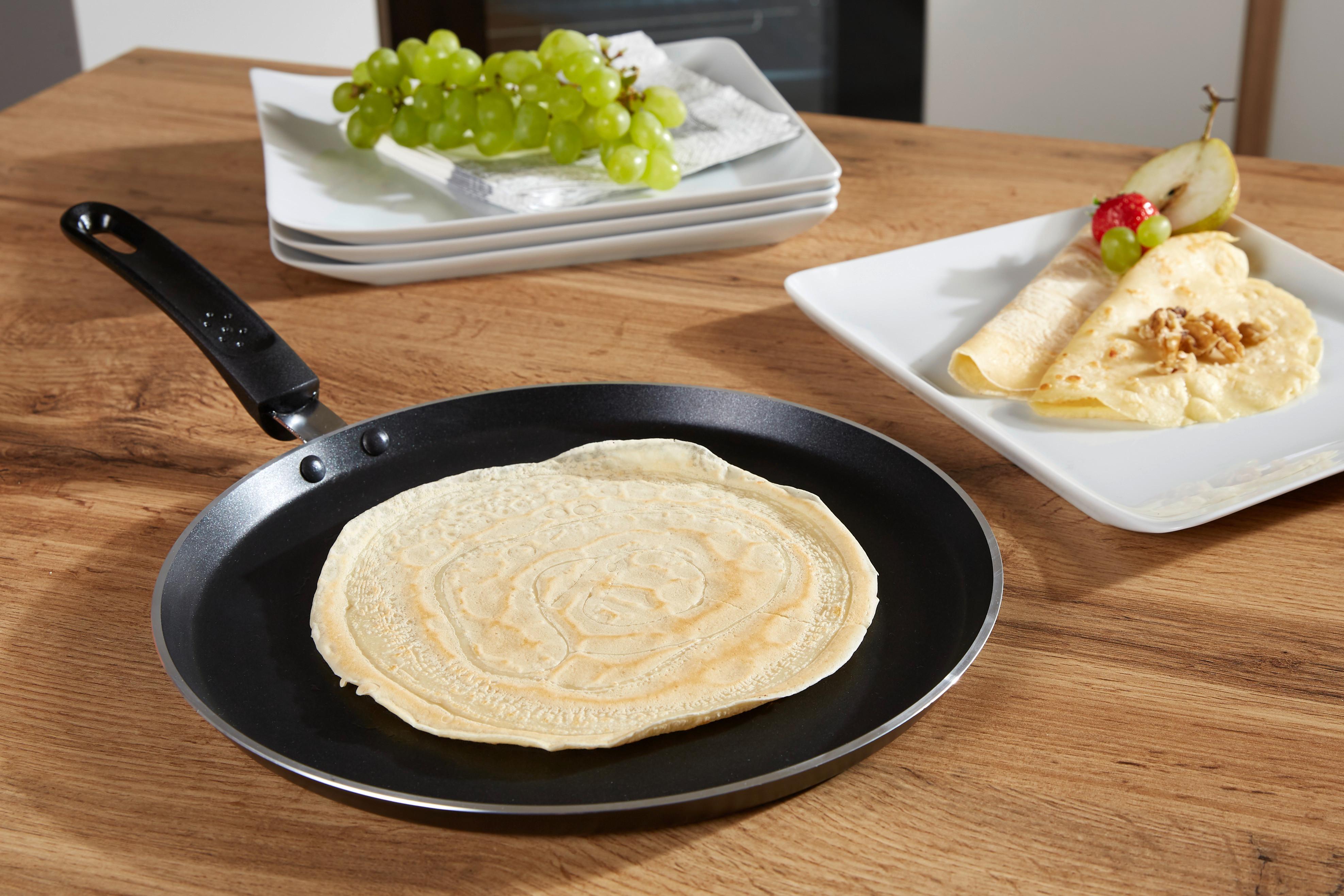 Crepespfanne Suzette D: 28 cm Aluminium, Antihaftbeschichtet - Anthrazit, KONVENTIONELL, Metall (28cm) - Kelomat