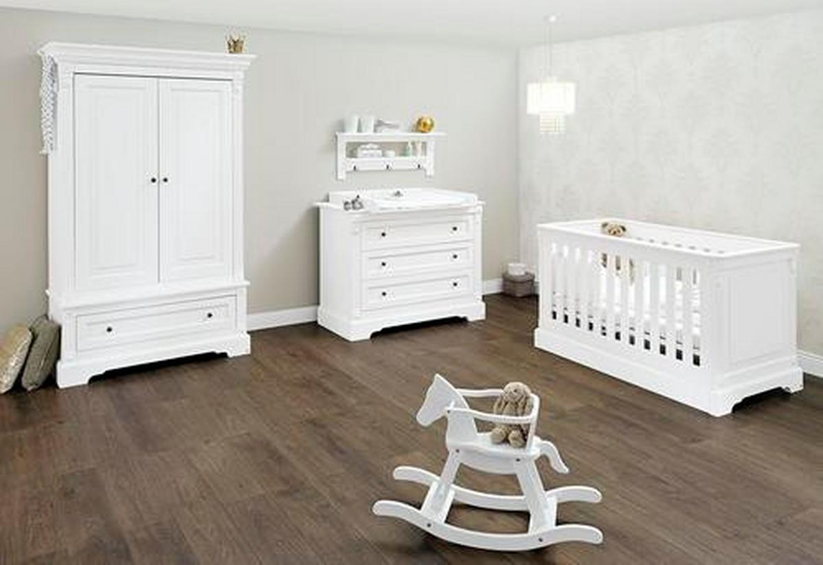 Babyzimmer 103467bw Emilia - Weiß, Trend, Holzwerkstoff - Pinolino