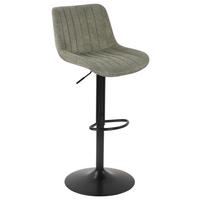 Barhocker Lovis Grün/Schwarz - černá/zelená, Moderní, kov/textil (46/89,5-111,5/52cm) - Mömax