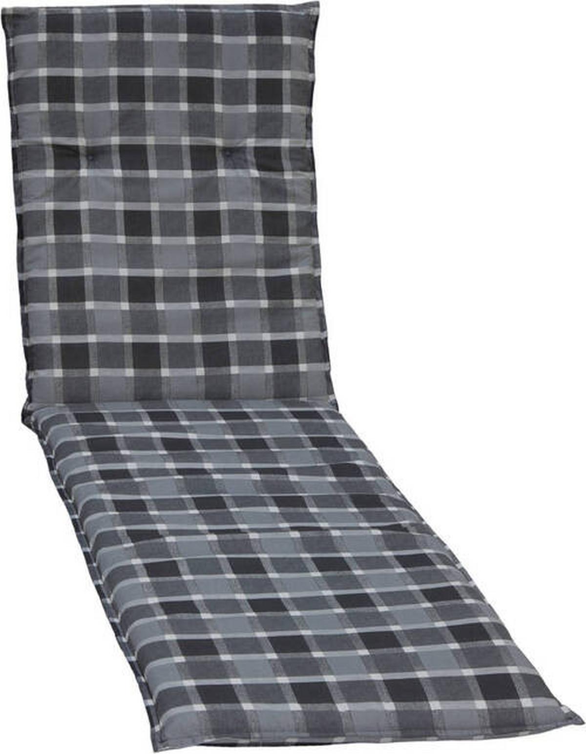 Auflage für Liege Belgrad 193x60x6 cm Grau - Grau, Basics, Textil (193/60/6cm) - Gardenson