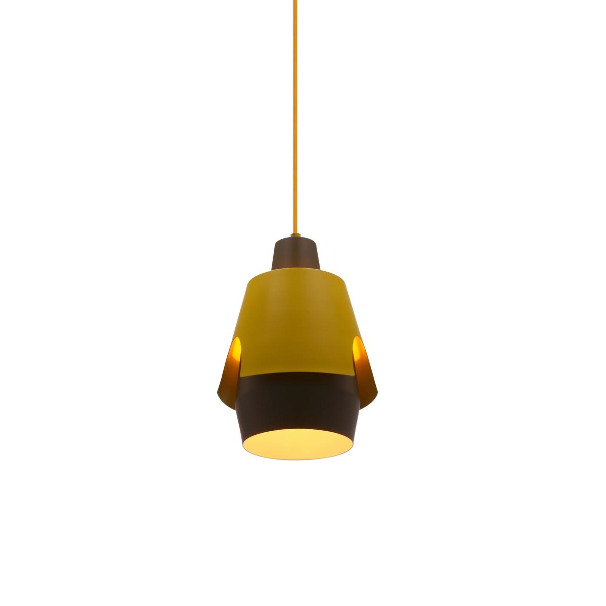 Pendelleuchte 50101149 Falun - Gelb/Grau, Design, Metall (22/22/150cm)