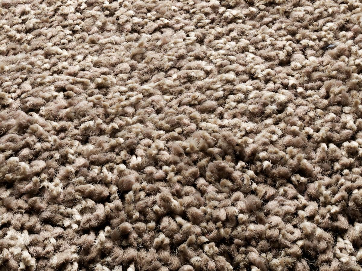 Hochflorteppich Fashion Shaggy Hellbraun 80x200 cm - Hellbraun, Basics, Textil (80/200cm) - Novel