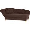 Recamiere Selma Braun Links mit Bettkasten+schlaffunktion - Buchefarben/Braun, Design, Textil (190/88/82cm) - Max Winzer