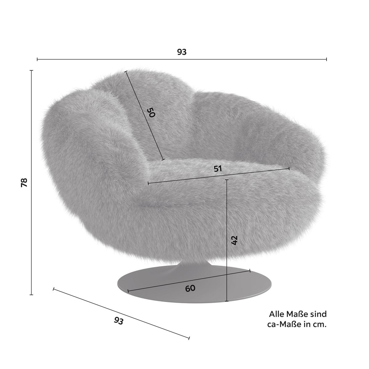 Otočné relaxační křeslo LEO, černý plyš, max. 140 kg - bílá/černá, Moderní, kov/textil (96/78/93cm) - Bessagi Home