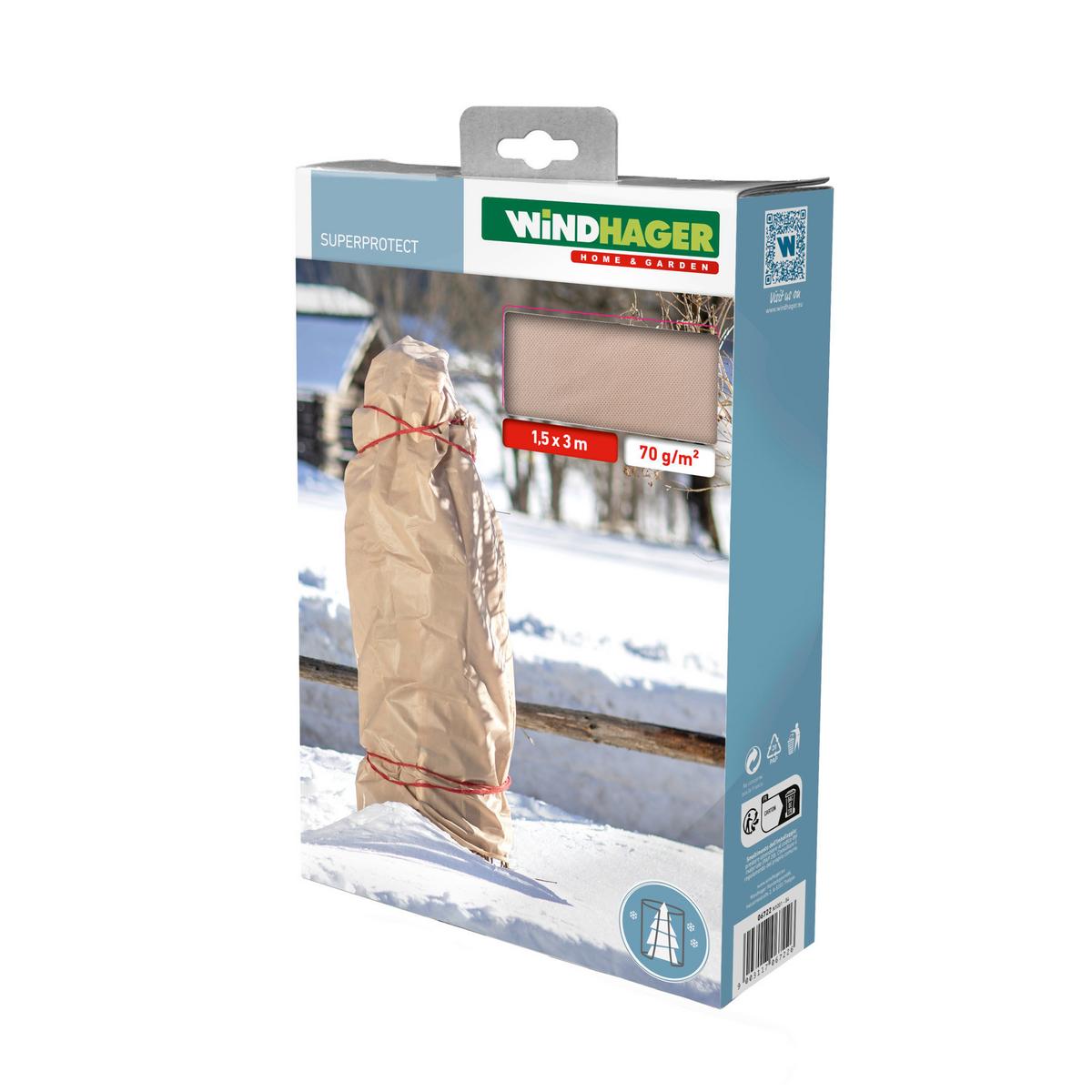 Winter-vlies 150x300 Cm Witterungsbeständig - Beige, Basics, Kunststoff (150/300cm) - Windhager