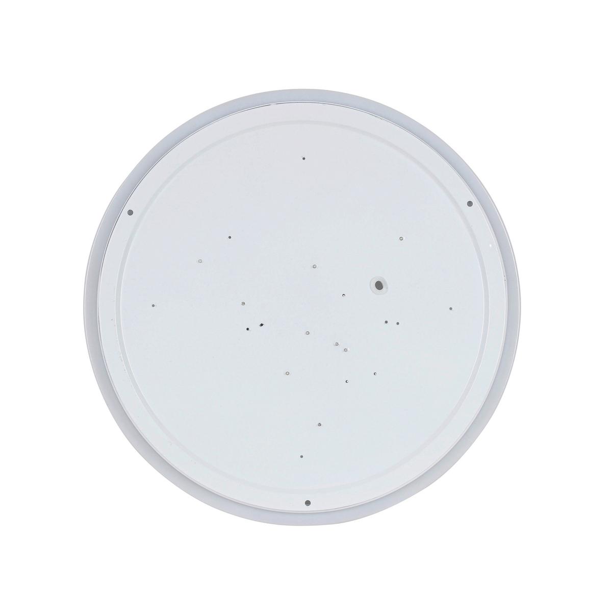 STROPNÉ LED SVIETIDLO FARBI - biela/chrómová, Modern, kov/plast (38/38/6cm) - Mömax