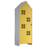Kinderkleiderschrank Casami - Gelb/Weiß, MODERN, Holzwerkstoff (57,6/171,3/37cm) - MID.YOU