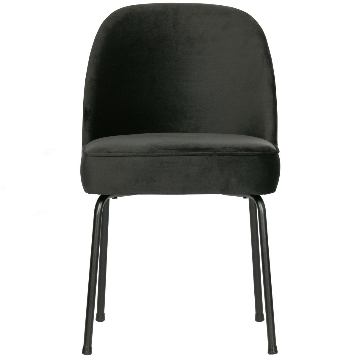Stuhl-Set Vogue Schwarz B: 50cm - Schwarz, MODERN, Textil/Metall (50/83/57cm) - Livetastic