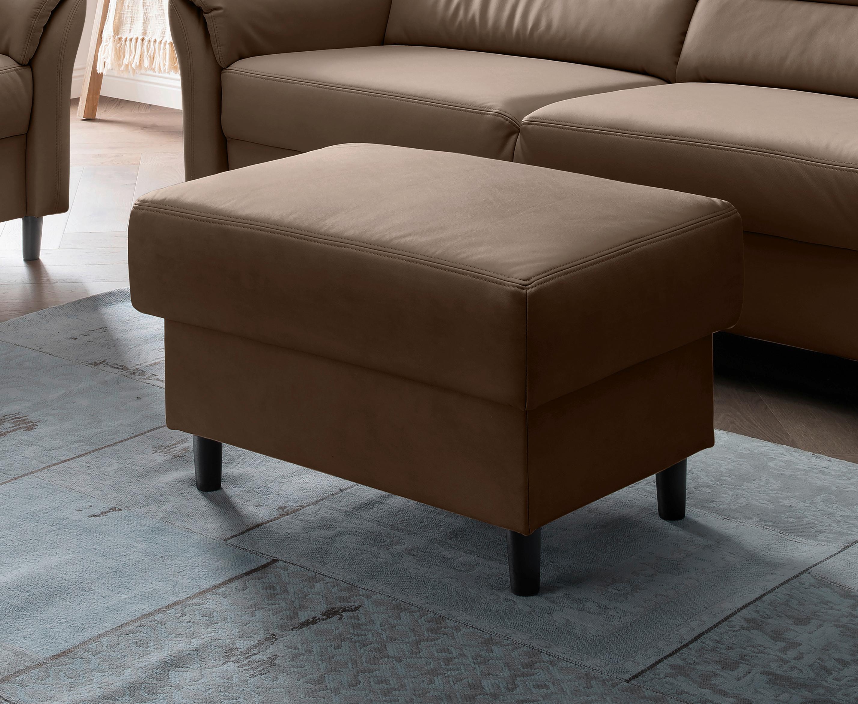 Hocker Cavoli, Braun B: 76 cm - Schwarz/Braun, MODERN, Textil (76/46/55cm) - Livetastic