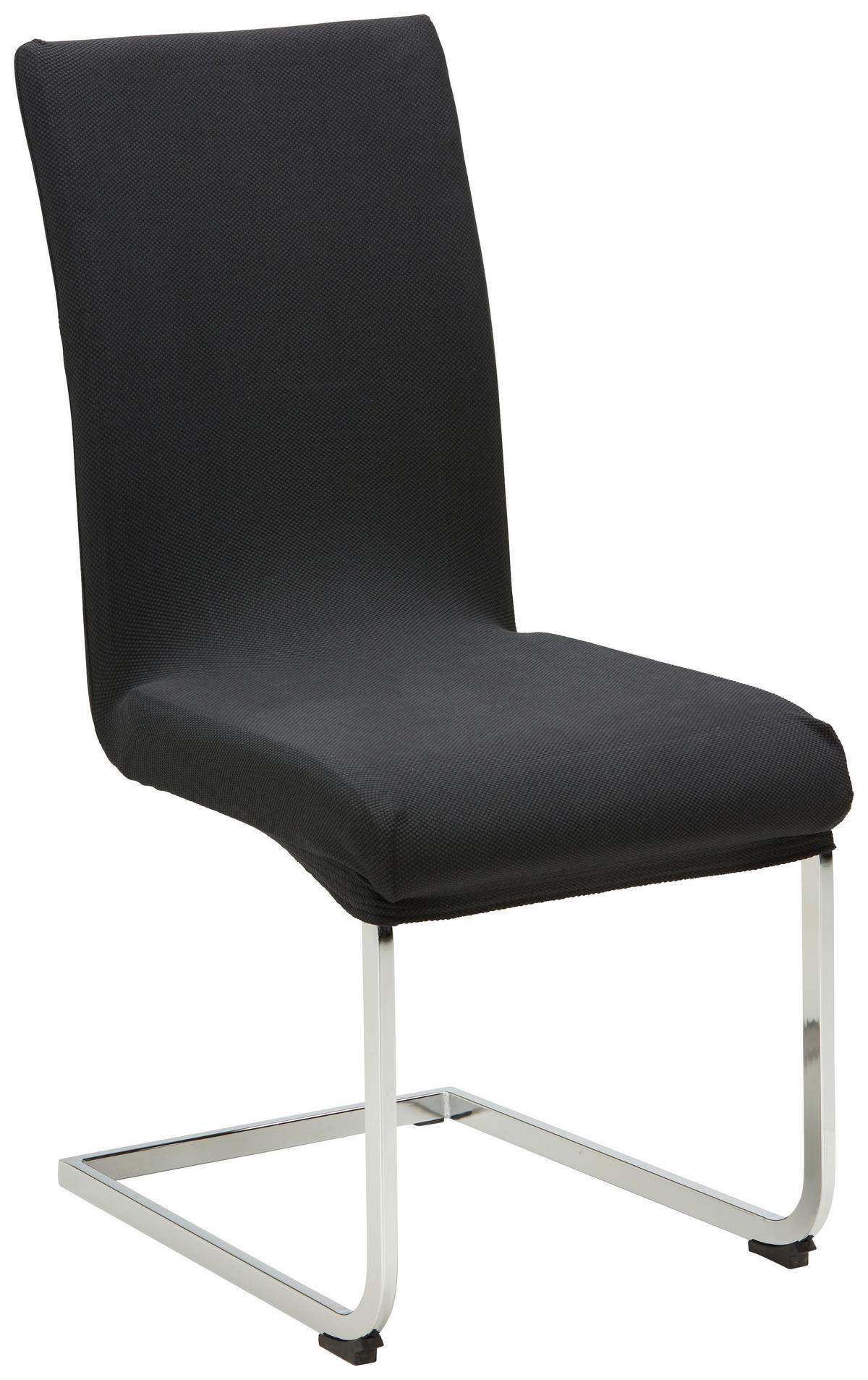 Povlak na židli Dominik, 64/48/48cm - černá, textil (48/64/48cm) - Modern Living