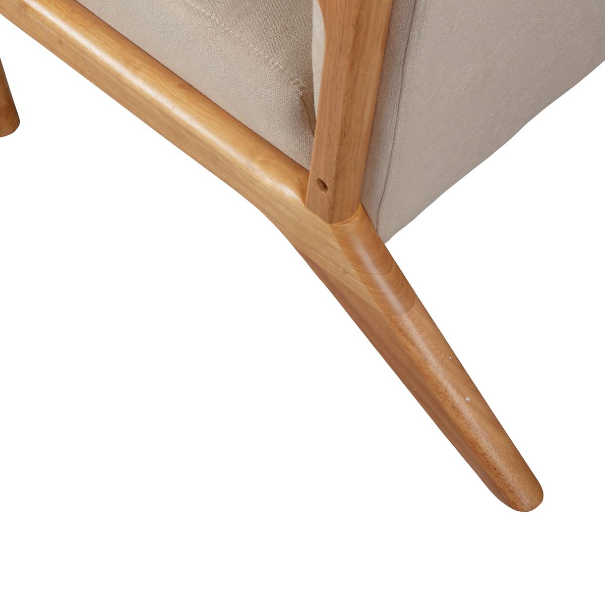 Sessel Mark Naturfarben B: 67cm - Naturfarben, Design, Holz/Textil (67/75/82cm) - Livetastic