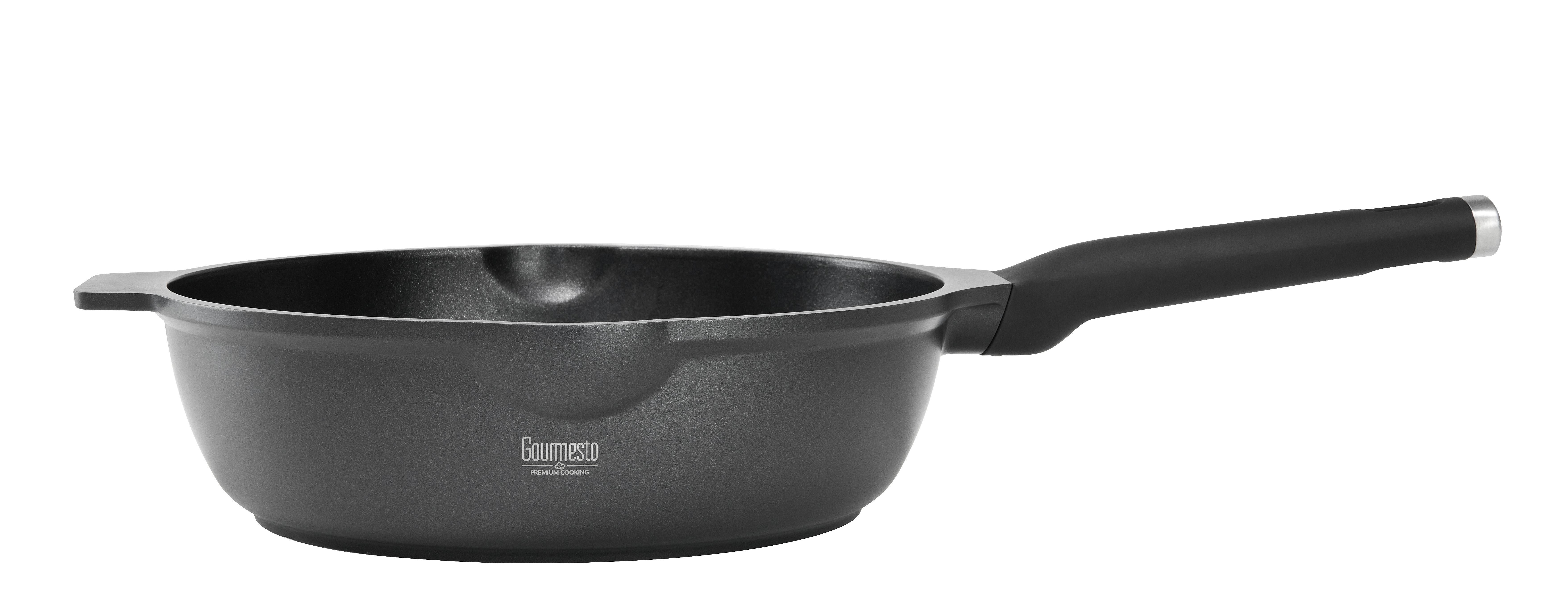 Pánev Black Line, Ø: 28cm - černá, Konvenční, kov/plast (28/8,5cm) - Gourmesto