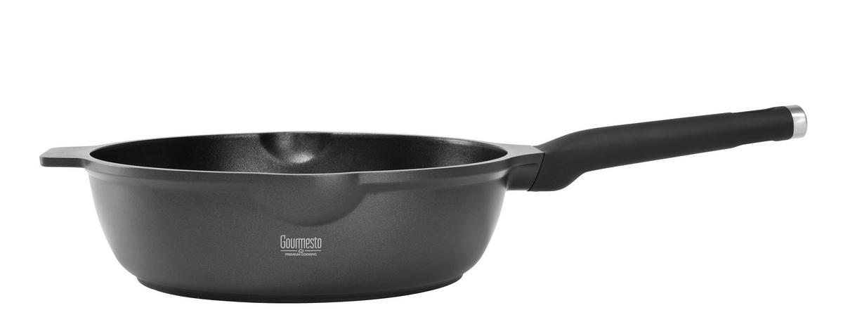 Pánev Black Line, Ø: 28cm - černá, Konvenční, kov/plast (28/8,5cm) - Gourmesto