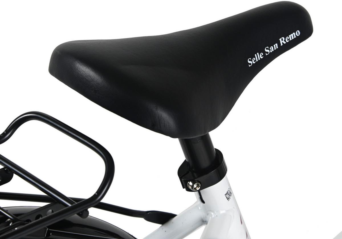 Dacapo Kinderfahrrad Cindy Weiß/pink - Weiß, Basics, Metall (25/140/60cm)