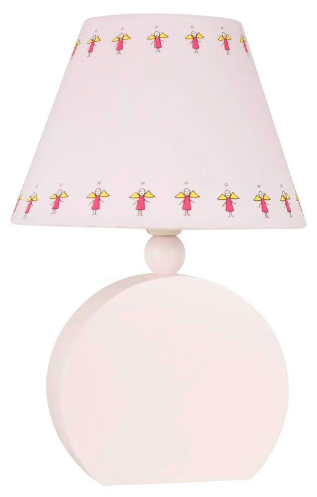 Kindertischleuchte 41-62485 Ofelia - Pink, Basics, Holzwerkstoff/Textil (18/18/26cm)