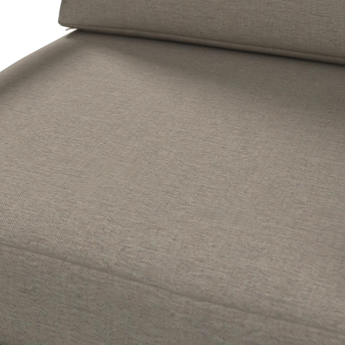 Loungegarnitur Zamora - Graubraun/Beigebraun, MODERN, Textil/Metall (105/35,5/50cm) - Beldano
