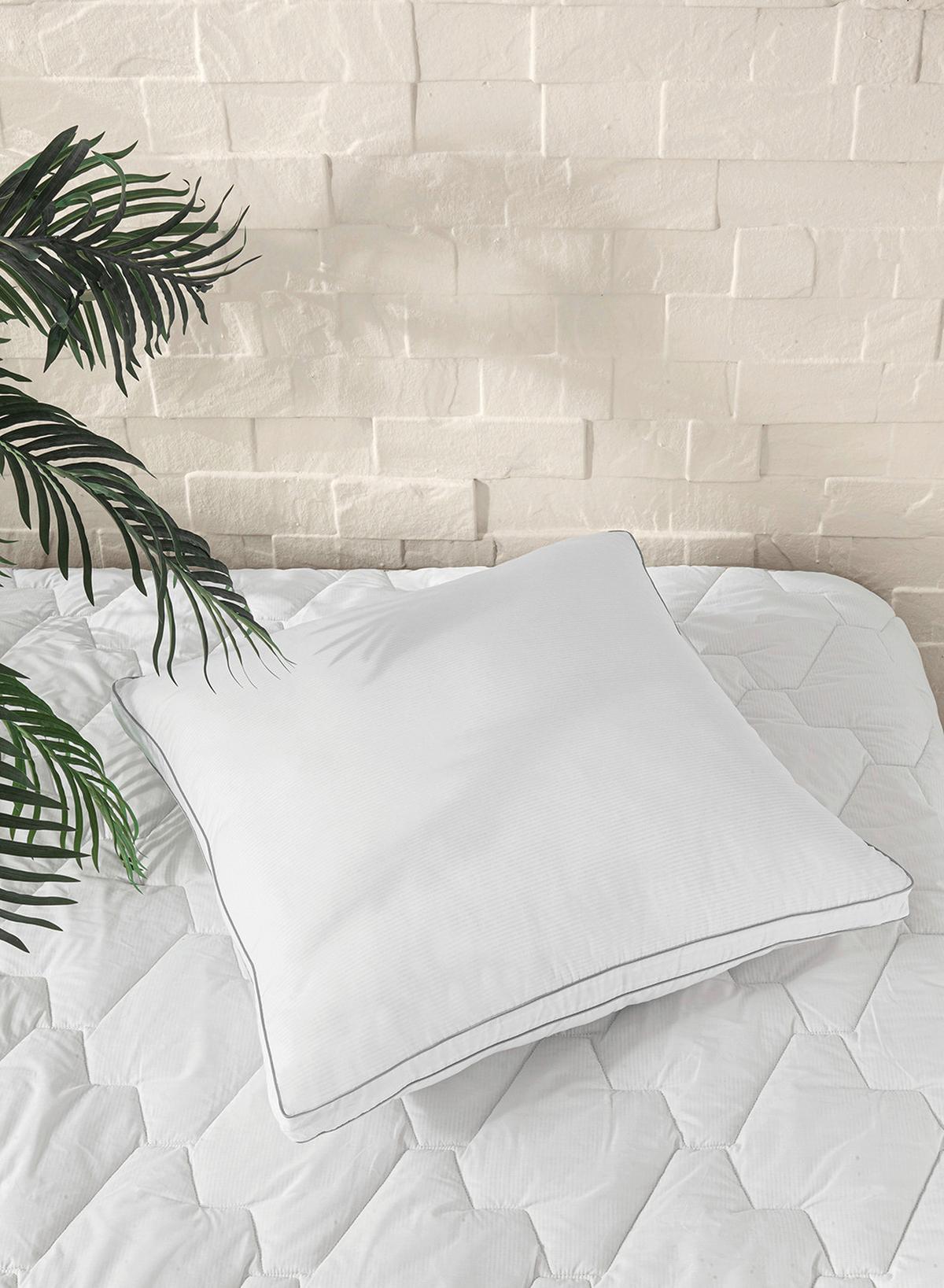 Kopfpolster Tesla Sleep - Weiß, Basics, Textil (80/80/12,4cm) - Yatas