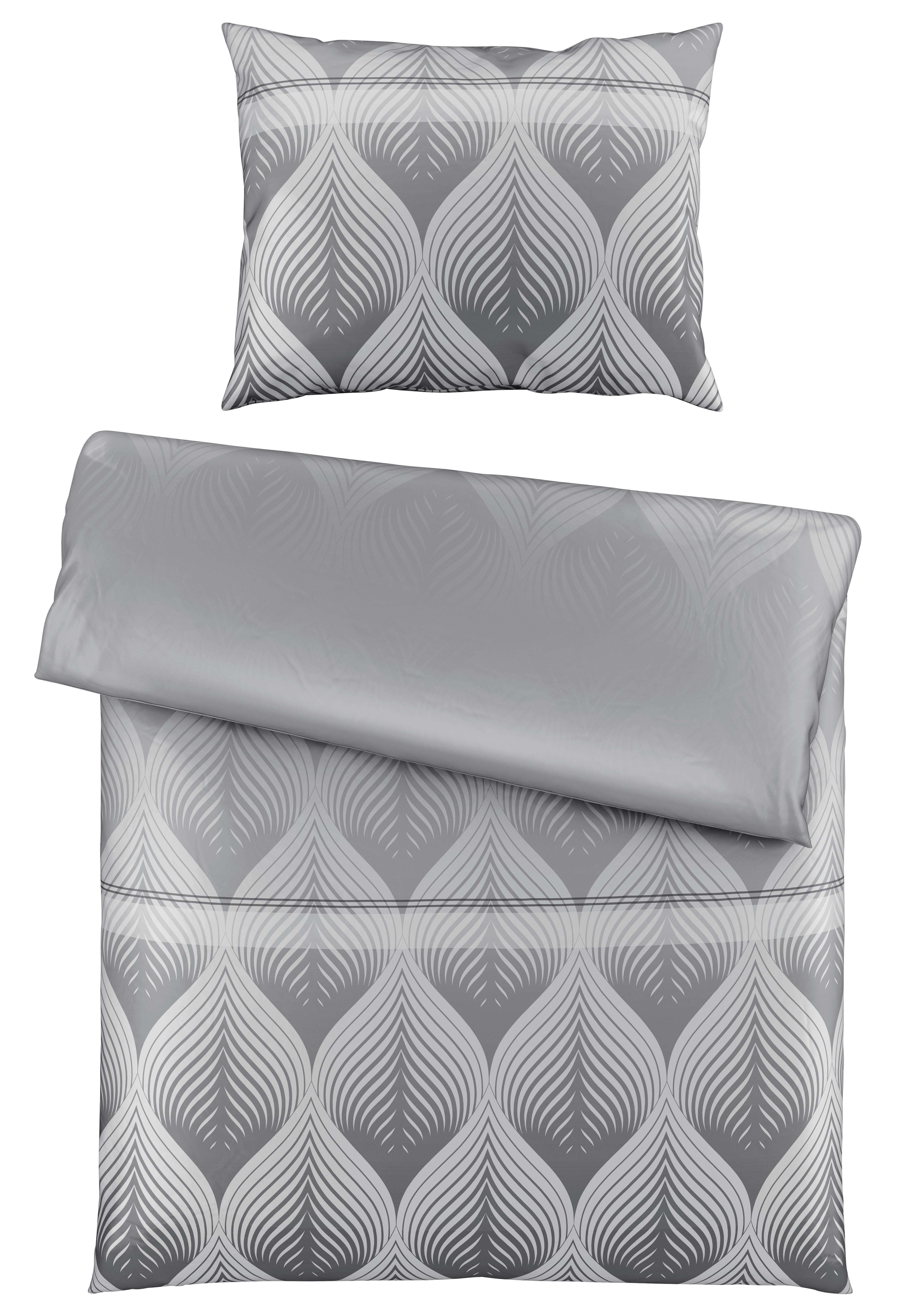 Povlečení Domps, 70/90 140/200cm - šedá, Moderní, textil (140/220cm) - Modern Living