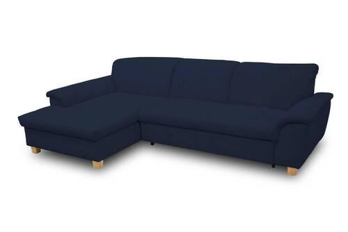 Ecksofa Franzi Blau Mikrofaser - Eichefarben/Dunkelblau, KONVENTIONELL, Textil (162/279cm) - MID.YOU