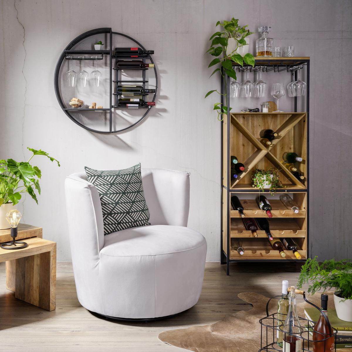 REGÁL NA LÁHVE BILLY -TREND- - černá, Lifestyle, kov (80/80/15cm)