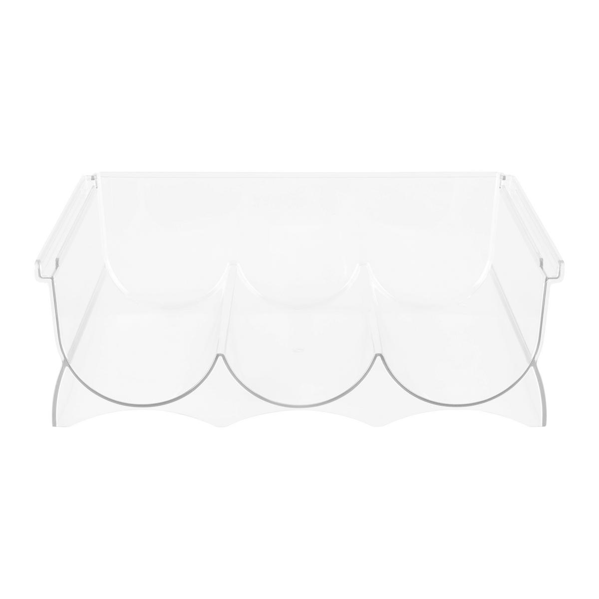 Regál na fľaše FRIDGE - priehľadné, Konventionell, plast (29,5/20/10cm) - Mömax