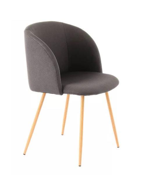 Schalenstuhl Celina Schwarz Gepolstert 2er-Set