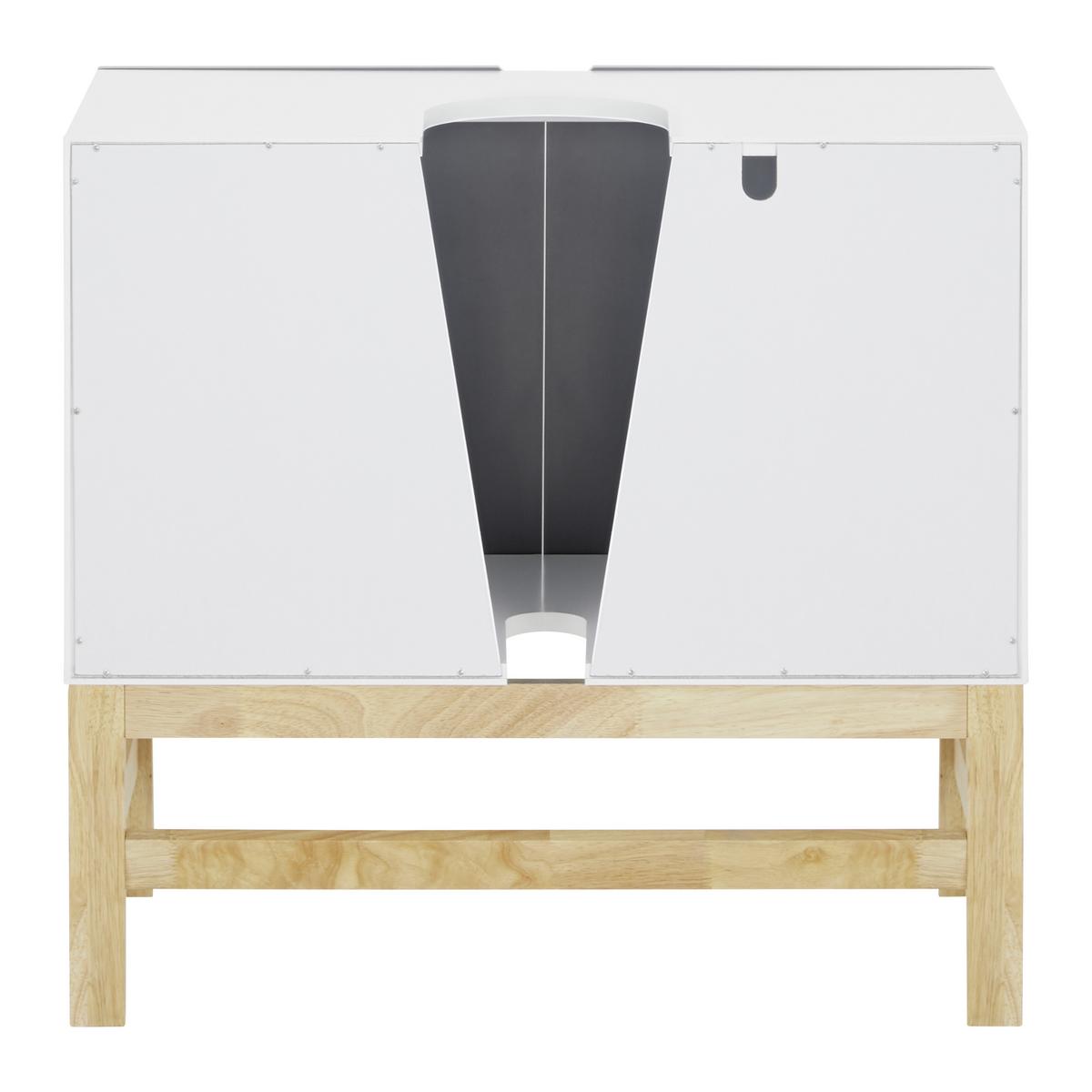 Spodní skříňka ROCCO - šedá/bílá, Moderní, dřevo (70/65/40cm) - Bessagi Home