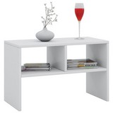 Couchtisch Nachto B: 63 cm - Weiß, Basics, Holzwerkstoff (63/40/30cm) - Livetastic