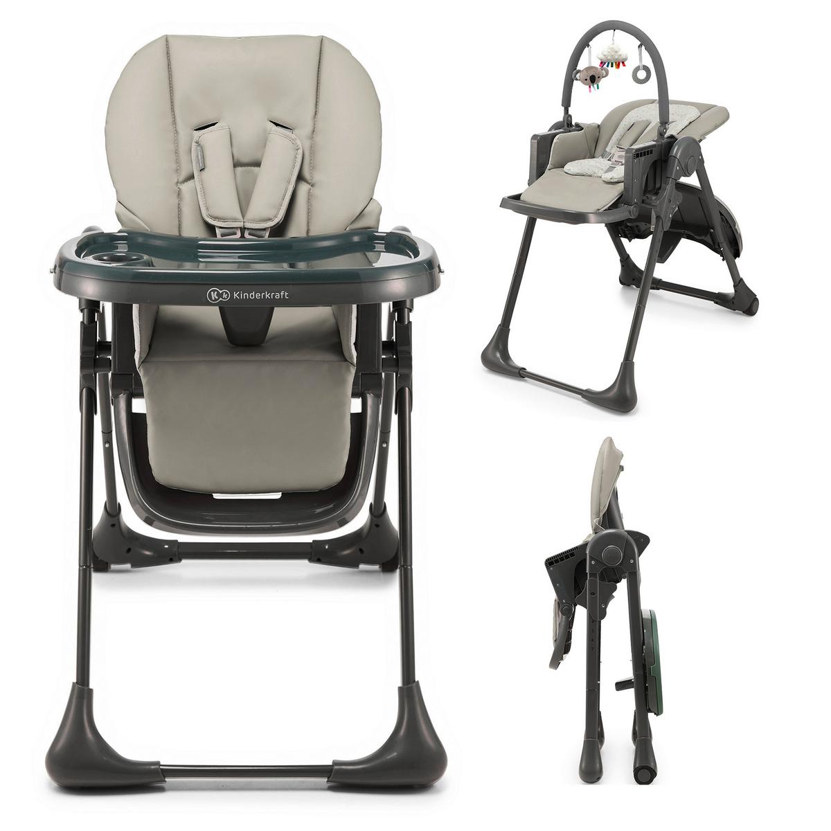 Hochstuhl Tummie Grau, B/H/T: 55,501x84,5cm - Grau, Basics (55.5/101/84.5cm) - Kinderkraft