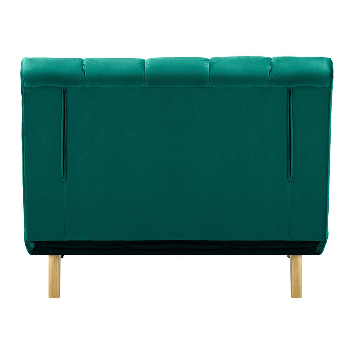 Rozkladacie kreslo Levin - zelené - zelená/prírodná farba, Modern, drevo/textil (103/94/82cm) - P & B