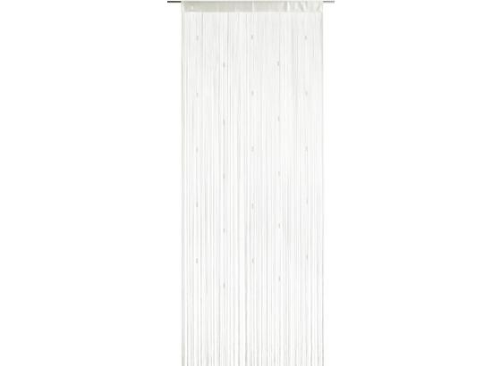 Záclona Provázková Perle -top- - bílá, Romantický / Rustikální, textilie (90/245cm) - Mömax modern living Záclona Provázková Perle -top- - bílá, Romantický / Rustikální, textilie (90/245cm) - Mömax modern living