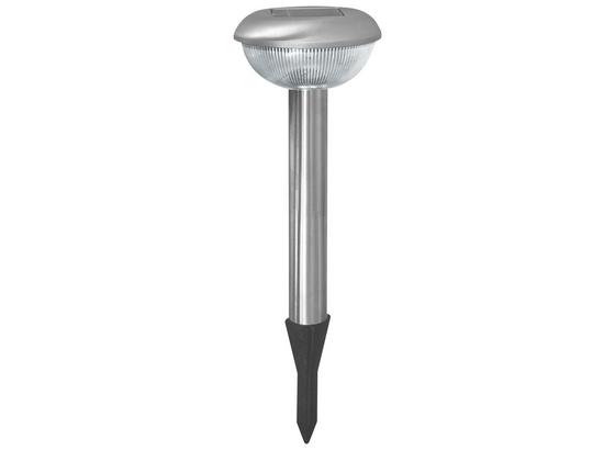 Solarleuchte Anna - Silberfarben, KONVENTIONELL, Kunststoff/Metall (11,5/39cm) - Homezone Solarleuchte Anna - Silberfarben, KONVENTIONELL, Kunststoff/Metall (11,5/39cm) - Homezone