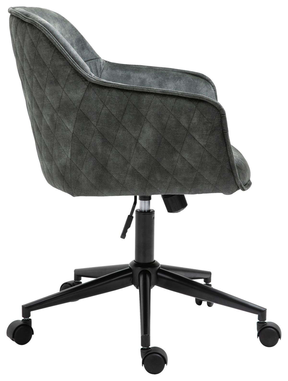 Drehstuhl Watson - Schwarz/Grün, MODERN, Kunststoff/Textil (57/91/58cm) - Livetastic