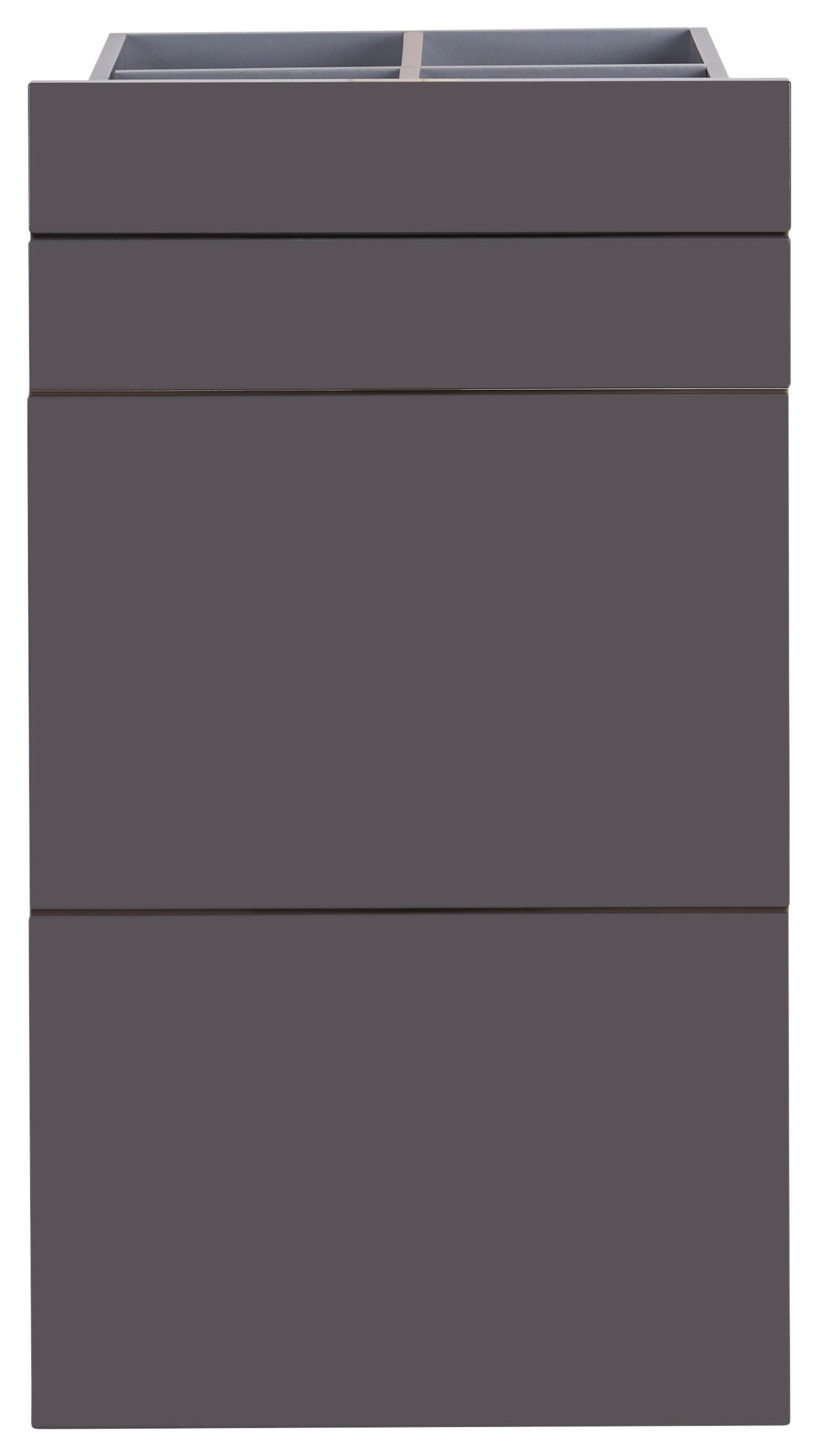Schubladeneinsatz Unit Anthrazit B: 45,3 cm 4 Fächer - MODERN, Holzwerkstoff (45,3/83/47cm) - Ondega