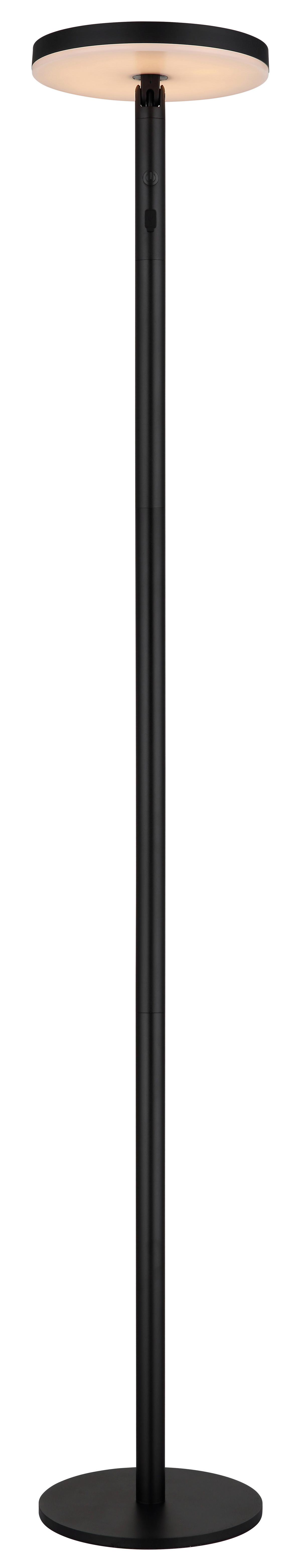 Solarleuchte 1800-3000k - Opal/Schwarz, Design, Kunststoff/Metall (23/145cm) - Globo