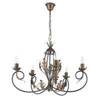 Kronleuchter Gretel Bronzefarben L: 65 cm - Bronzefarben, KONVENTIONELL, Metall (65/65/110cm)