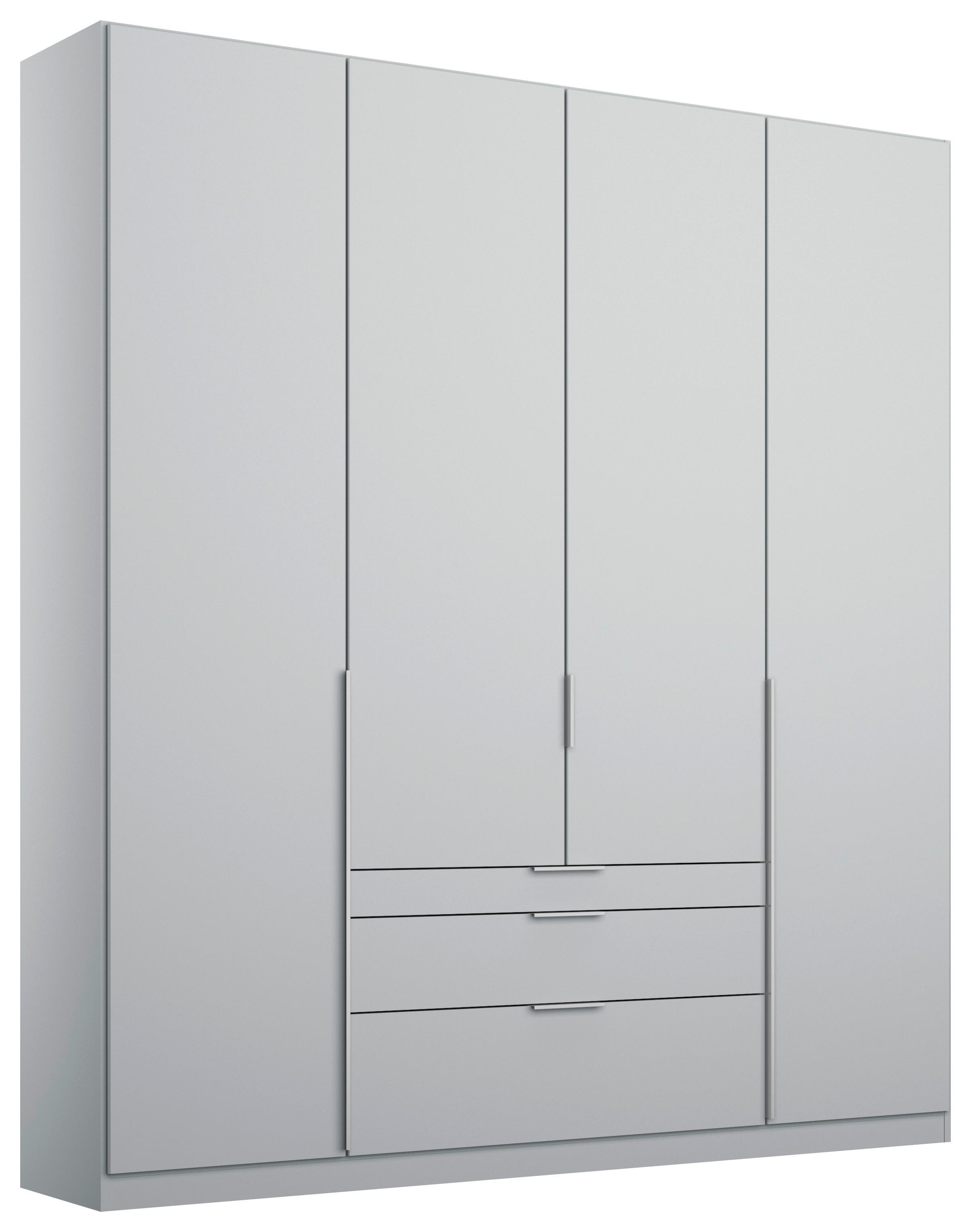 Drehtürenschrank Mit Laden 181 Cm Alabama, Seidengrau - Hellgrau, MODERN, Holzwerkstoff (181/229/54cm)