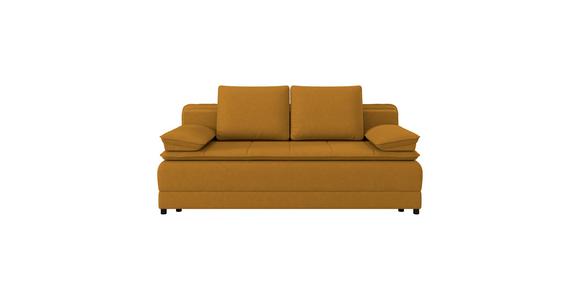 Schlafsofa Alice - Gelb/Schwarz, MODERN, Textil (202/73-92/105cm) - Luca Bessoni