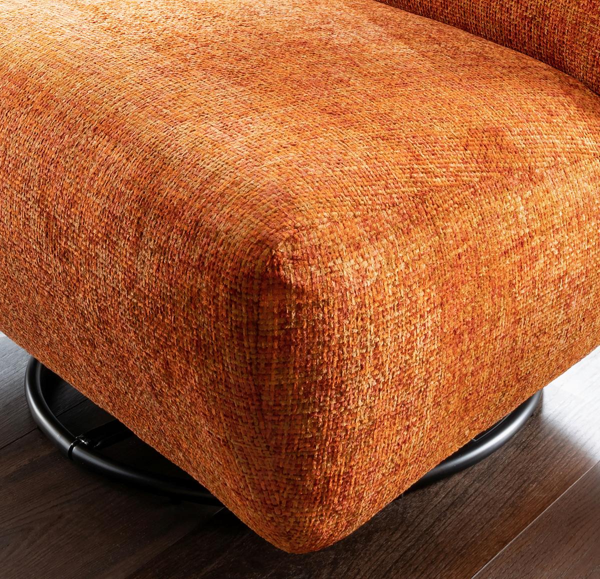 XXL-Sessel Cremallo, Koralle B: 95 - Koralle/Schwarz, Trend, Textil (95/77/94cm) - Livetastic