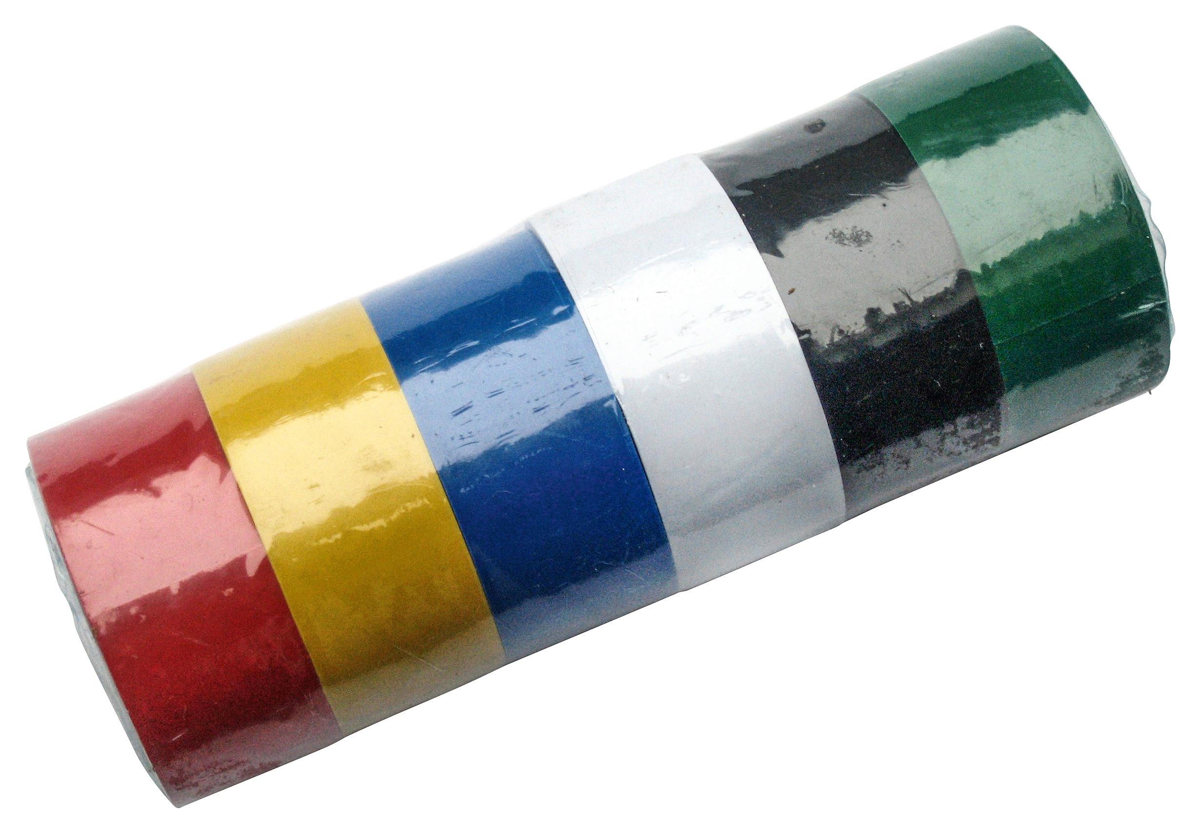Klebeband-set Bunt 6-tlg. 2,5 M X 19 Mm - Blau/Gelb, KONVENTIONELL, Kunststoff (1,9cm)