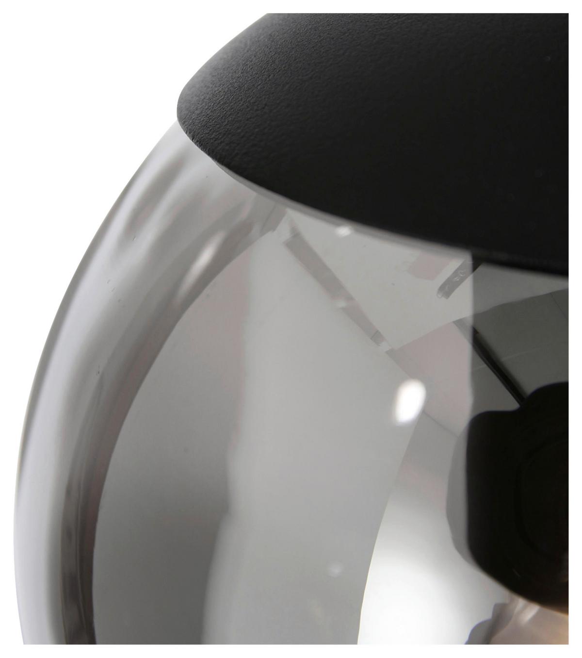 Deckenleuchte Bollique - Schwarz, Trend, Glas/Metall (60/115-373/60cm)