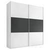 Tolóajtós Szekrény Includo 200/222 Cm - antracit/fehér, Design (200/222/68cm) - MID.YOU