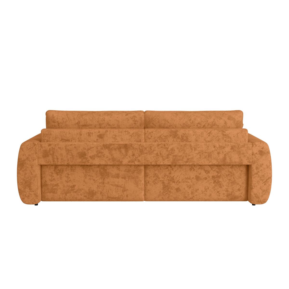 2-sitzer-sofa Bali Mit Schlaffunktion & Bettkasten - Terracotta/Schwarz, MODERN, Holz/Textil (245/74-90/104cm) - Luca Bessoni