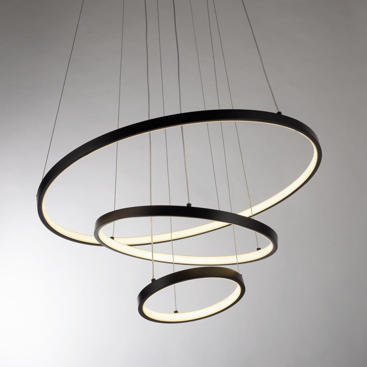 Led-pendelleuchte 15070-18 - Schwarz, Design, Kunststoff/Metall (60,5/60,5/150cm)