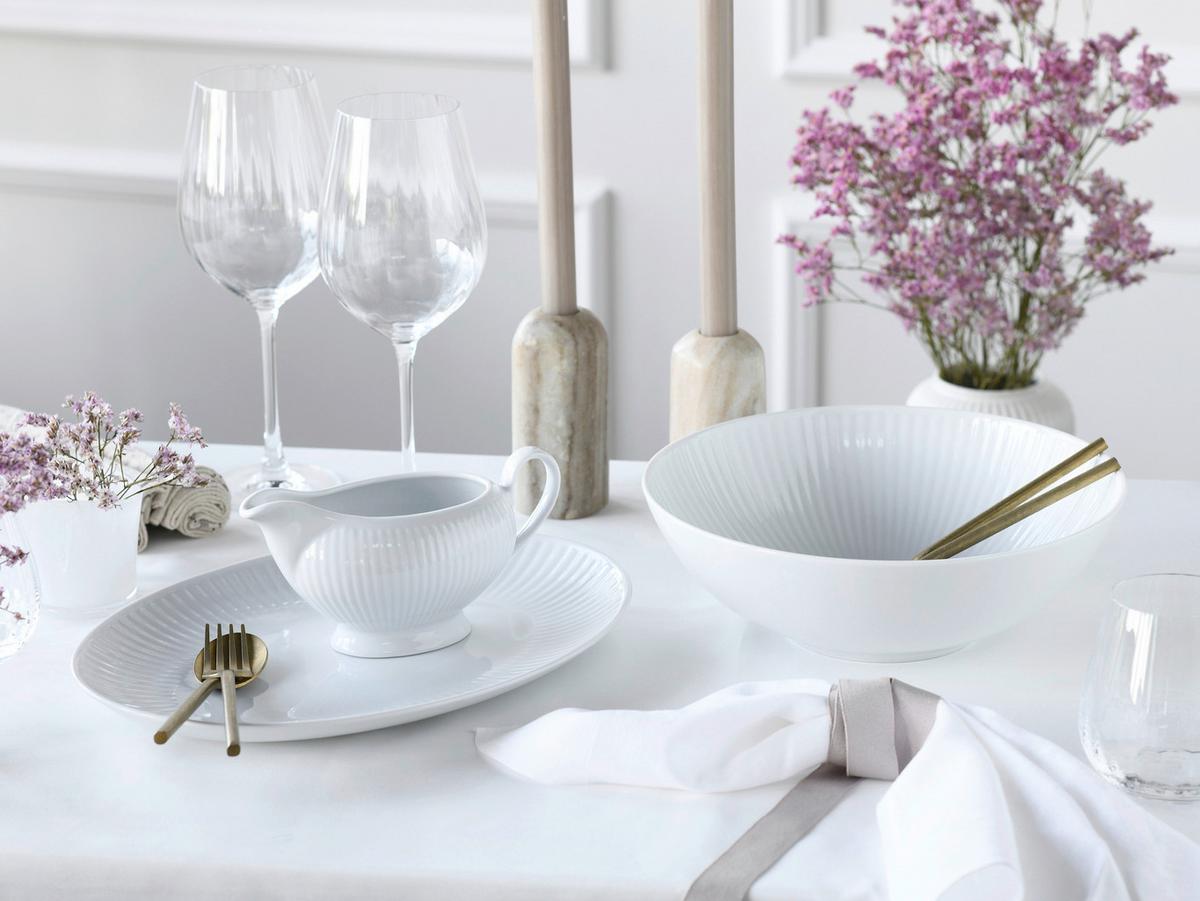 Servierschalenset Valencia 3--Teilig. Weiß - Weiß, Design, Keramik - Creatable